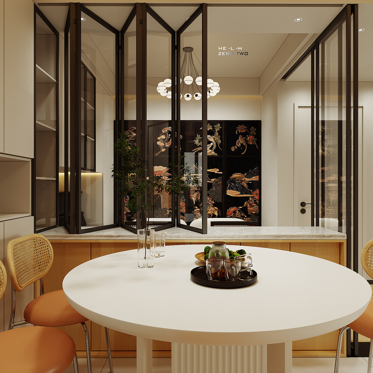 现代诧寂风客餐厅