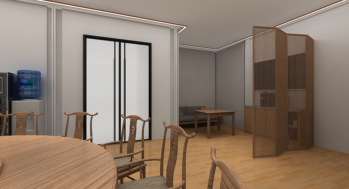 中铁接待室中式风