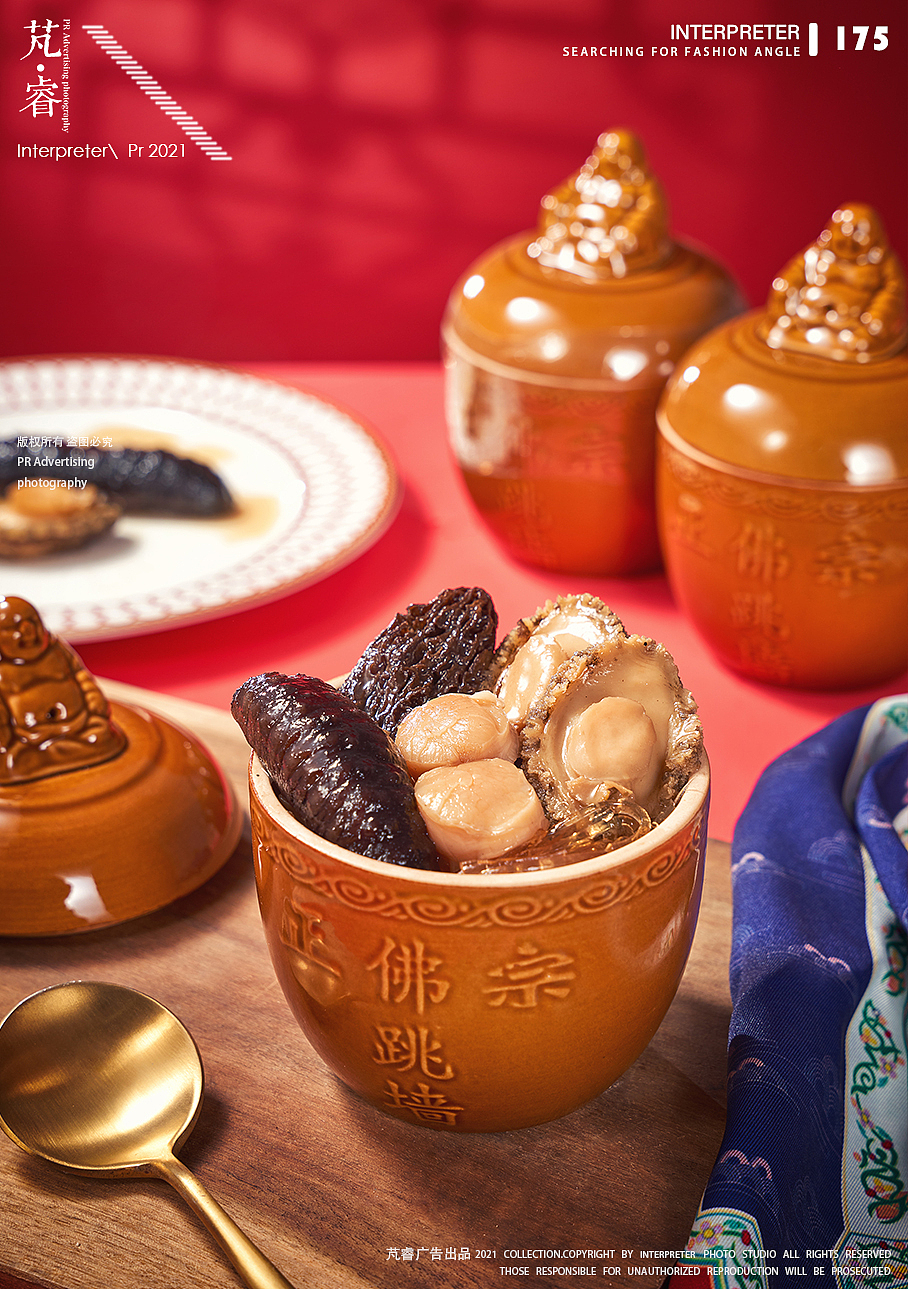 名燕屋佛跳墙盆菜礼盒产品拍摄