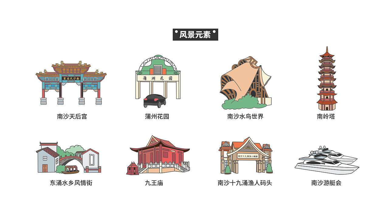 南沙有礼文旅IP形象设计(图ZMzMyODI0MTky) - IP形象 - 站酷设计师月牙moon原创素材 - 站酷ZCOOL