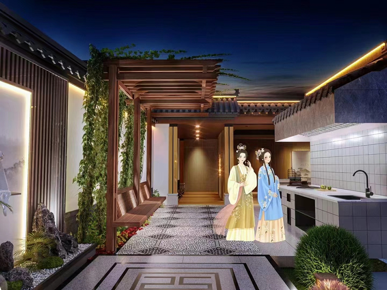 中式庭院🎍古风味满满░