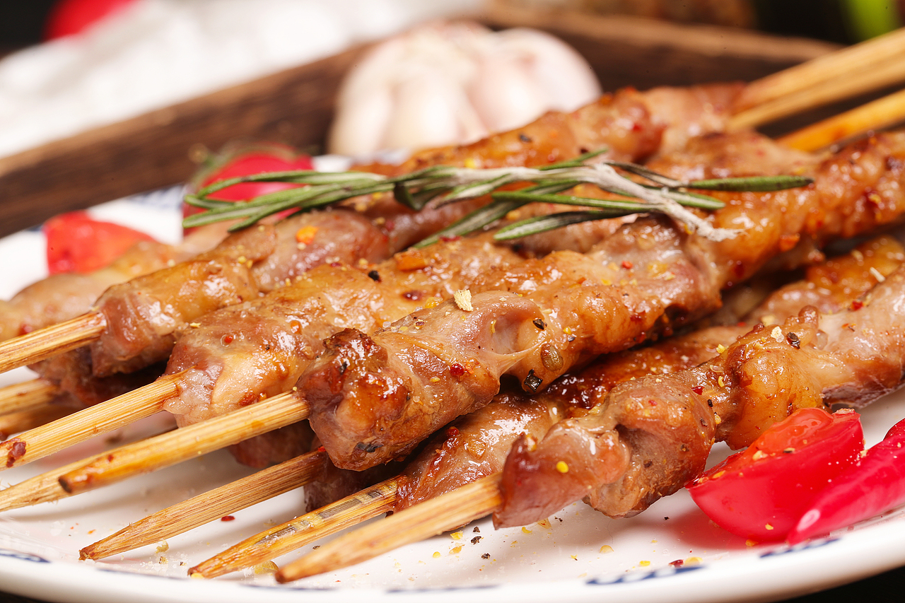 生鲜拍摄羊肉串拍摄-客户拍摄案例-盗图必究