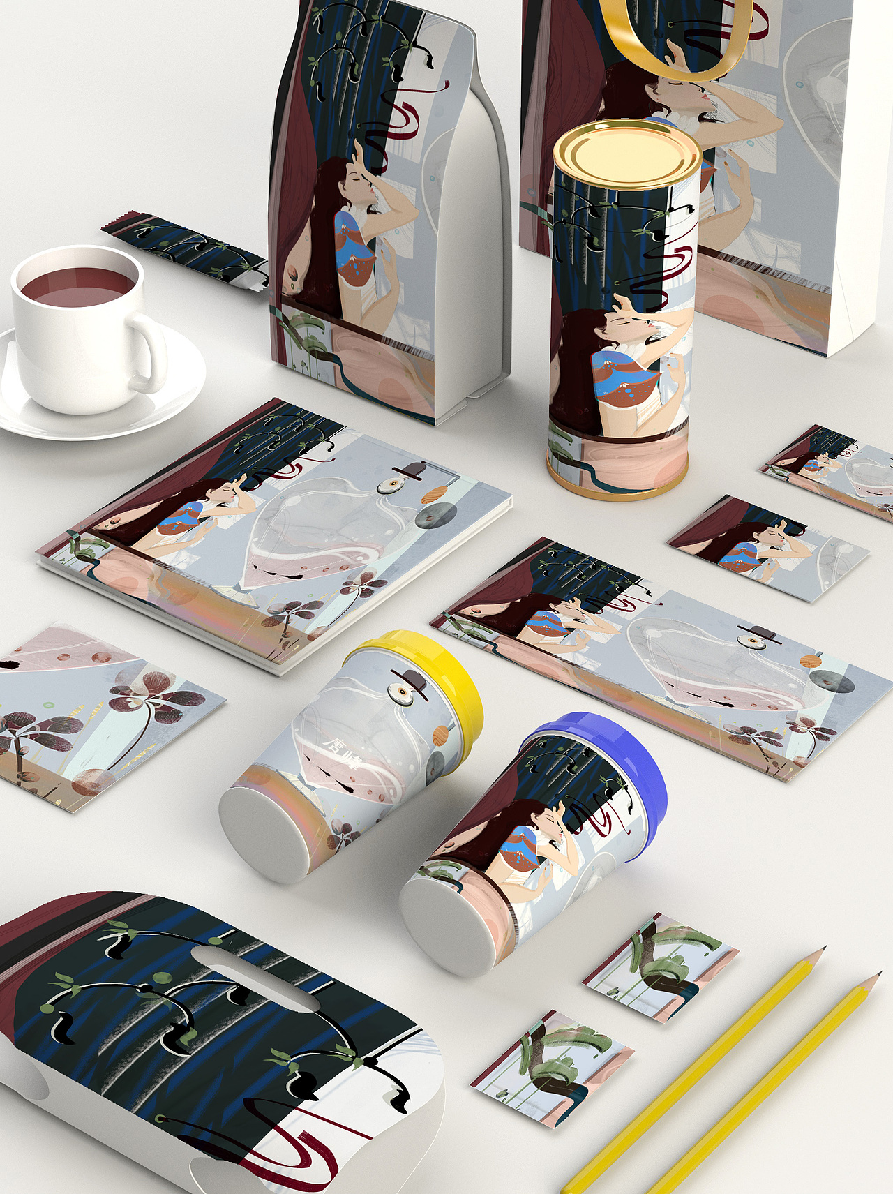 系类插画 心动的味道