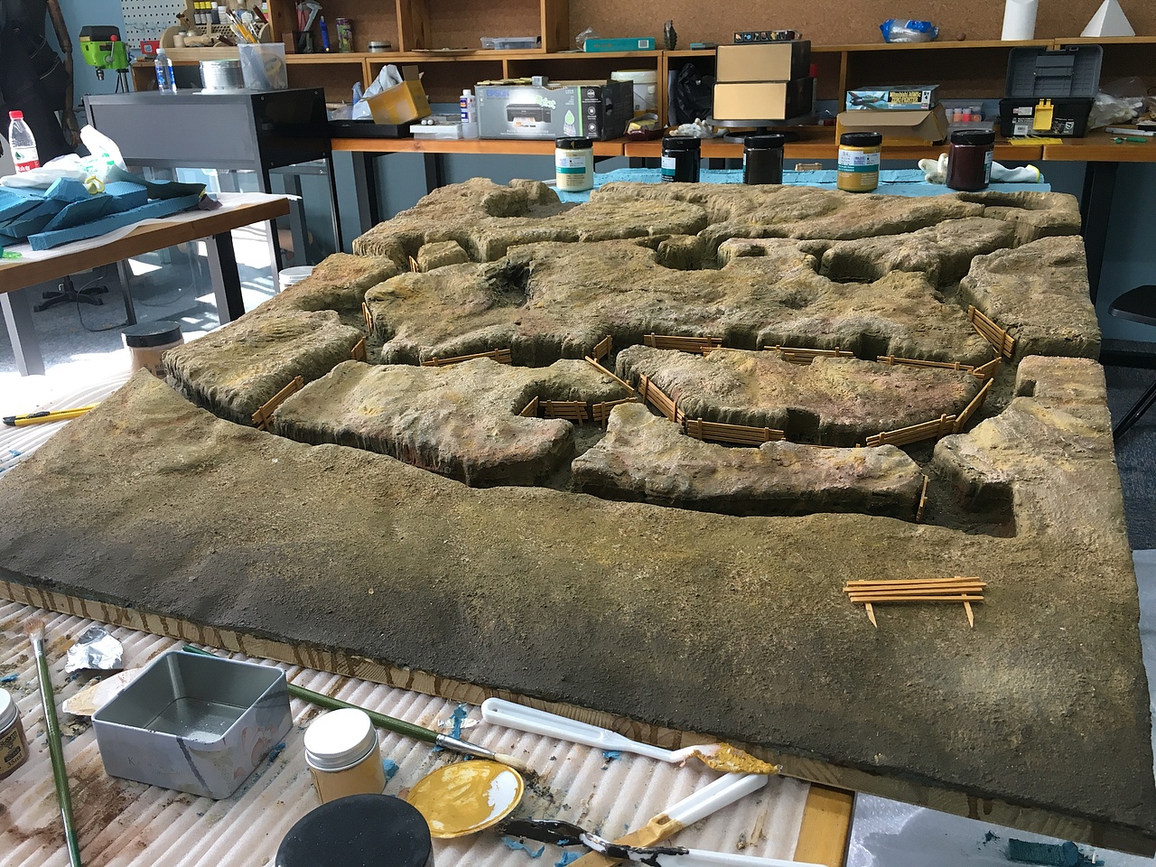 微缩场景 战场模型沙盘 制作过程揭秘