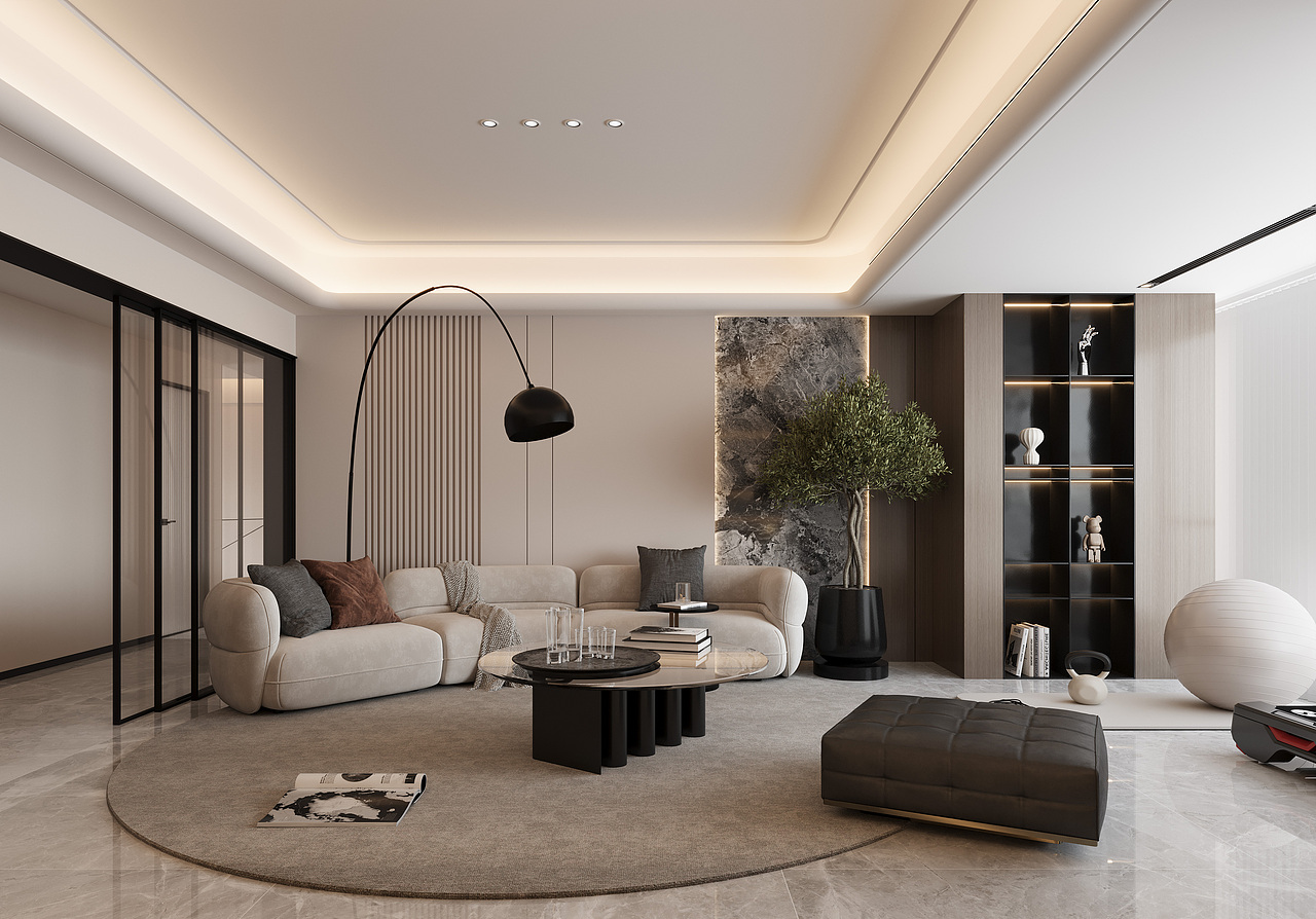 意式别墅混搭风格（图ZMzYwNjgxNzk2） - 商业空间设计 - 站酷设计师白龙马效果图杨芸原创素材 - 站酷ZCOOL