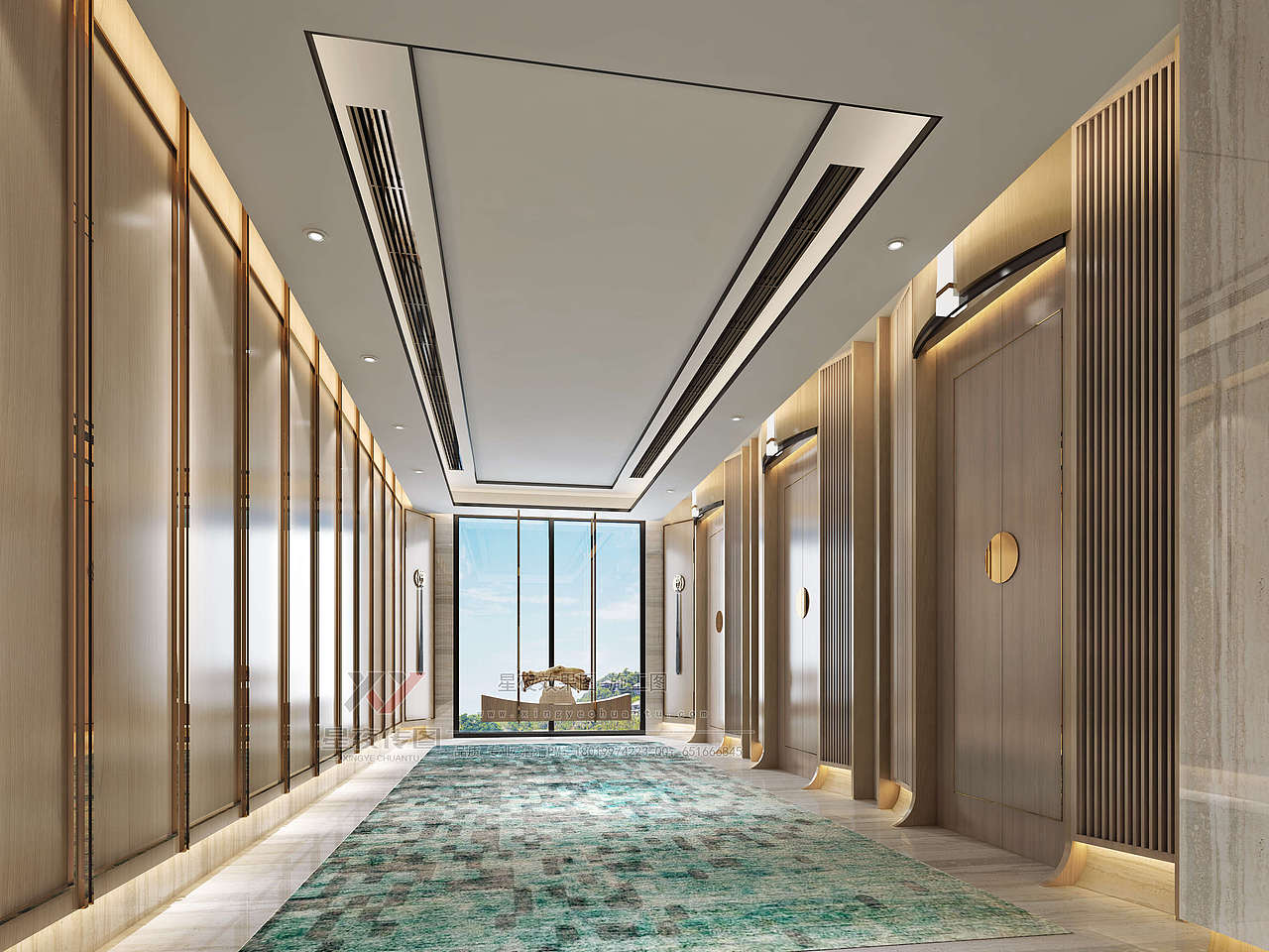 酒店过道设计 || 商业与艺术的平衡（图ZMjk4OTA4Mjg4） - 酒店餐饮设计 - 站酷设计师清清设计原创素材 - 站酷ZCOOL