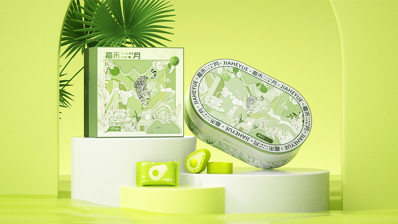 嘉禾月品牌全案升级：来一抹清新的绿！（图ZMzQ3NTAwNTg4） - 品牌 - 站酷设计师深圳朗逸设计原创素材 - 站酷ZCOOL