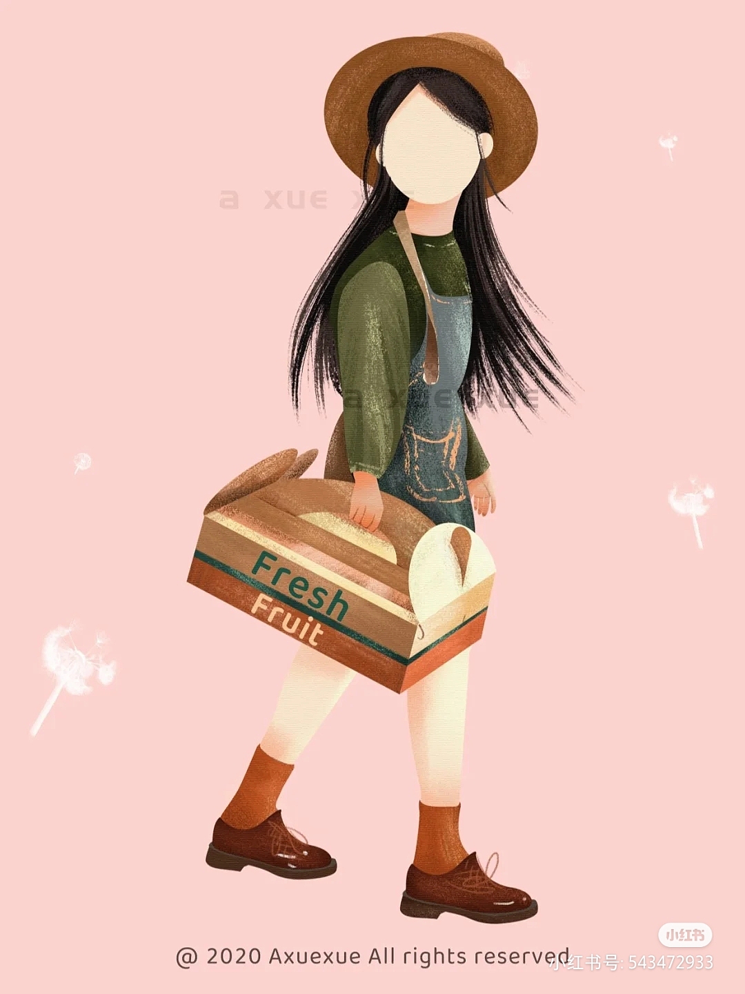 原创水果摊插画（图ZMzI5OTg5MjQ4） - 创作习作 - 站酷设计师阿雪雪是我原创素材 - 站酷ZCOOL