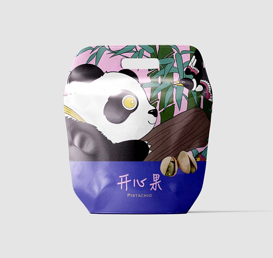 桃花塢木刻年畫與大熊貓（圖ZMzUyOTQ4MzI0） - 商業(yè)插畫 - 站酷設(shè)計(jì)師努力畫畫的卷卷原創(chuàng)素材 - 站酷ZCOOL