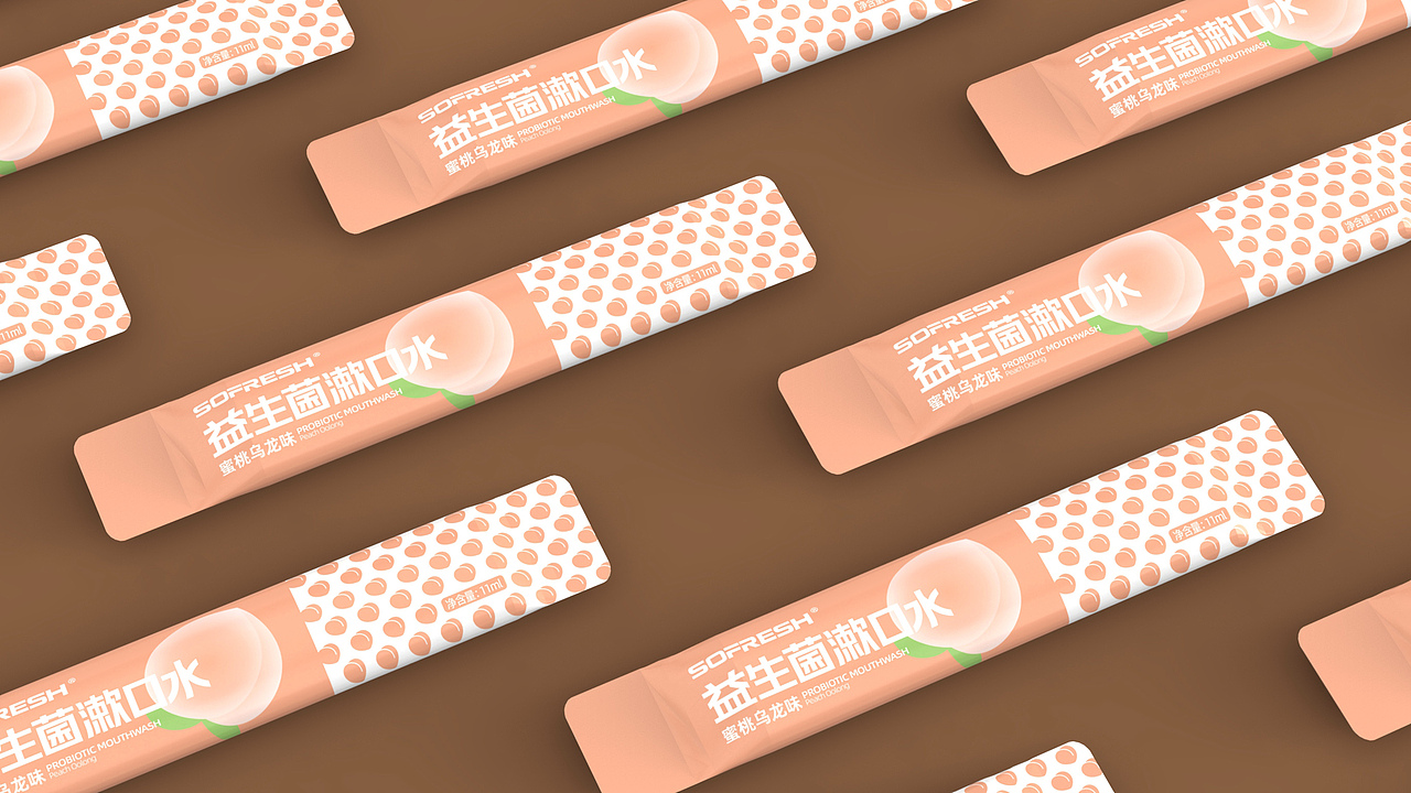 SOFRESH益生菌漱口水包装设计 | 原创 插画