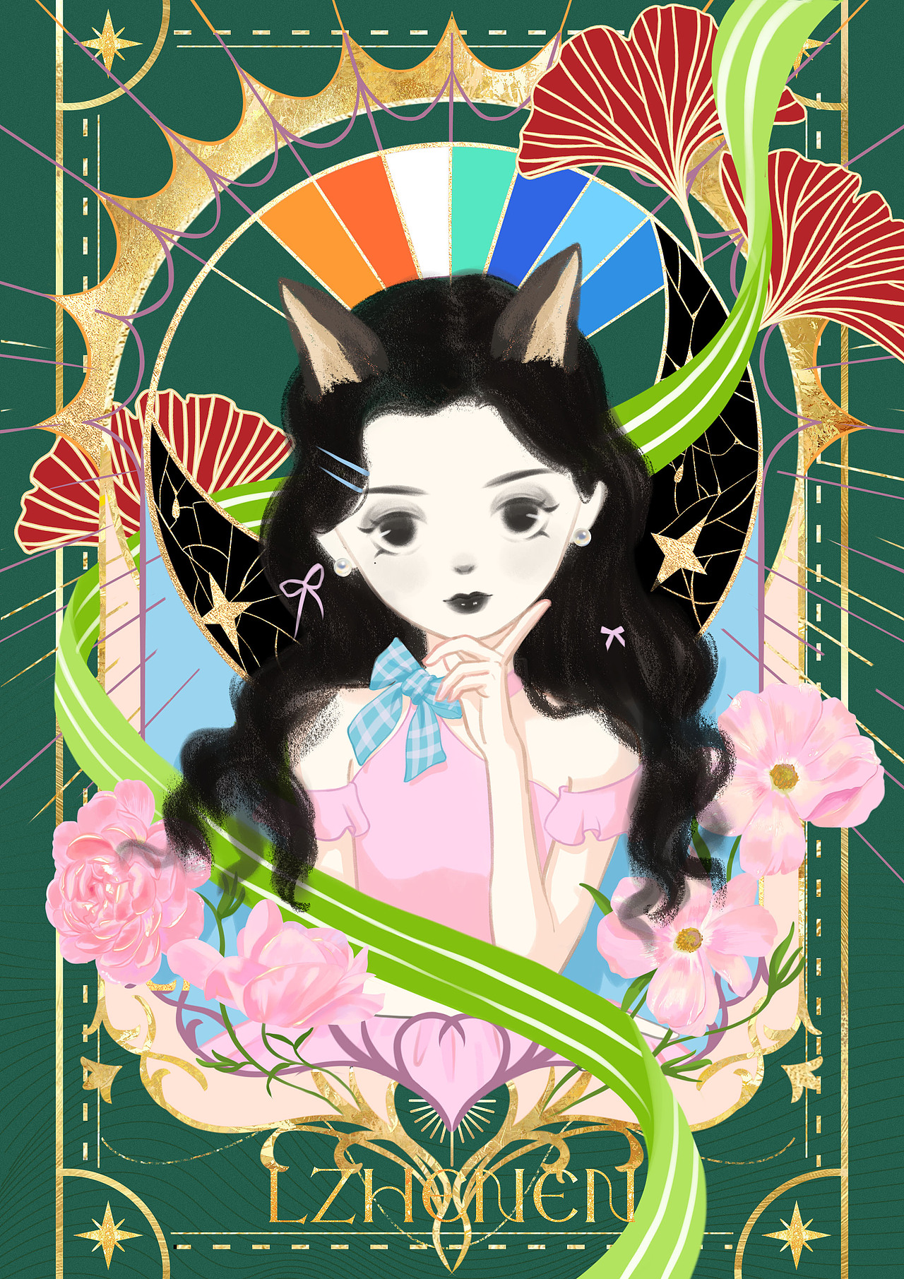 小魔女卡牌（图ZMzUzNTI3OTQ0） - 商业插画 - 站酷设计师LZhenen原创素材 - 站酷ZCOOL