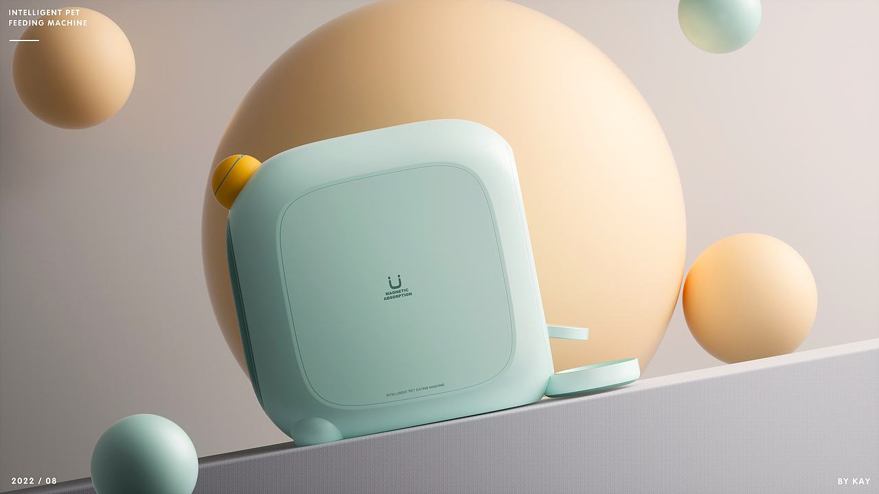 宠物喂食机外观ID设计 | ID design of pet feeder（图ZMzE4OTE5MTc2） - 玩具 - 站酷设计师设绘猫产品设计原创素材 - 站酷ZCOOL