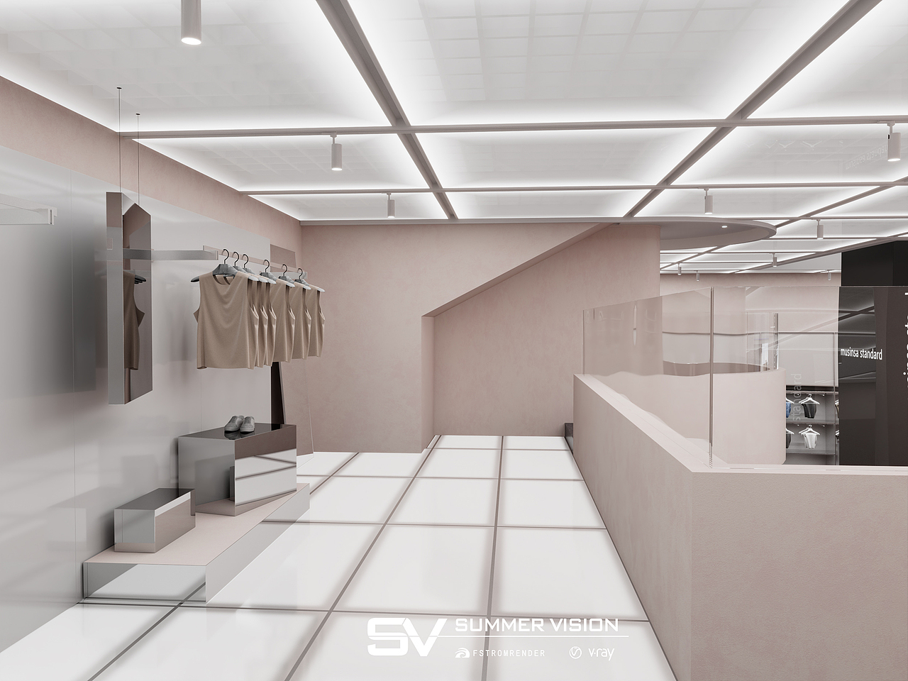 教学作品—夜景服装店（图ZMzAzMjE0MzUy） - 商业空间设计 - 站酷设计师夏虫不可曰冰原创素材 - 站酷ZCOOL