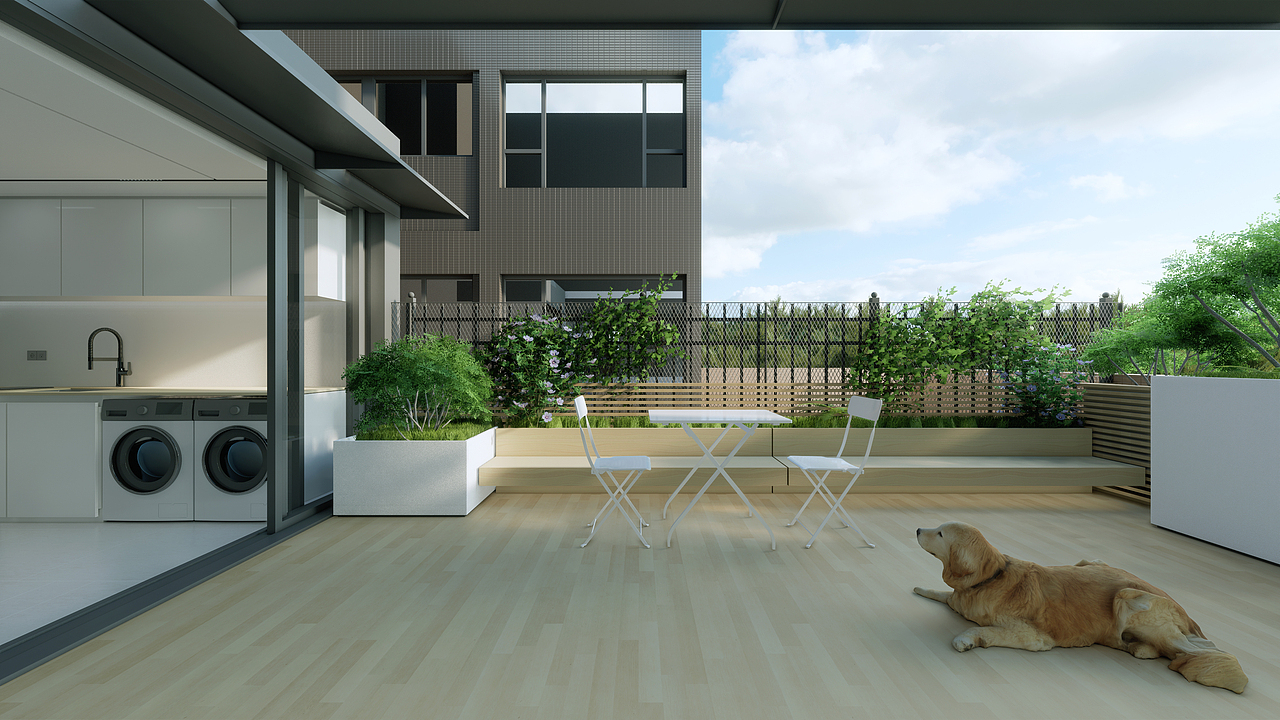 花园环绕的家,中山私宅空间设计