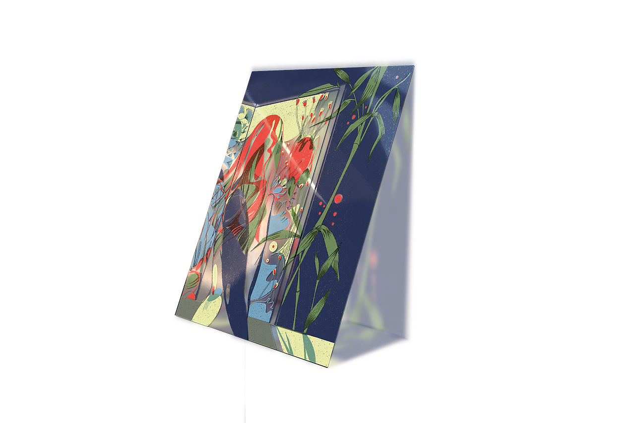 秋夕登楼 x 阿怪站左——“2022年中秋插画”（图ZMzEzMjg1NDAw） - 商业插画 - 站酷设计师阿怪站左原创素材 - 站酷ZCOOL