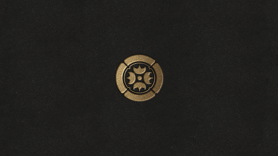 衍生的家徽式图章,衬垫于格栅后,顾客进店时视线被遮挡,离店时视角反转,家徽显现。流程性的体验规划使产品、品牌、空间三者融合,引导顾客与场所建立情感上的联结。