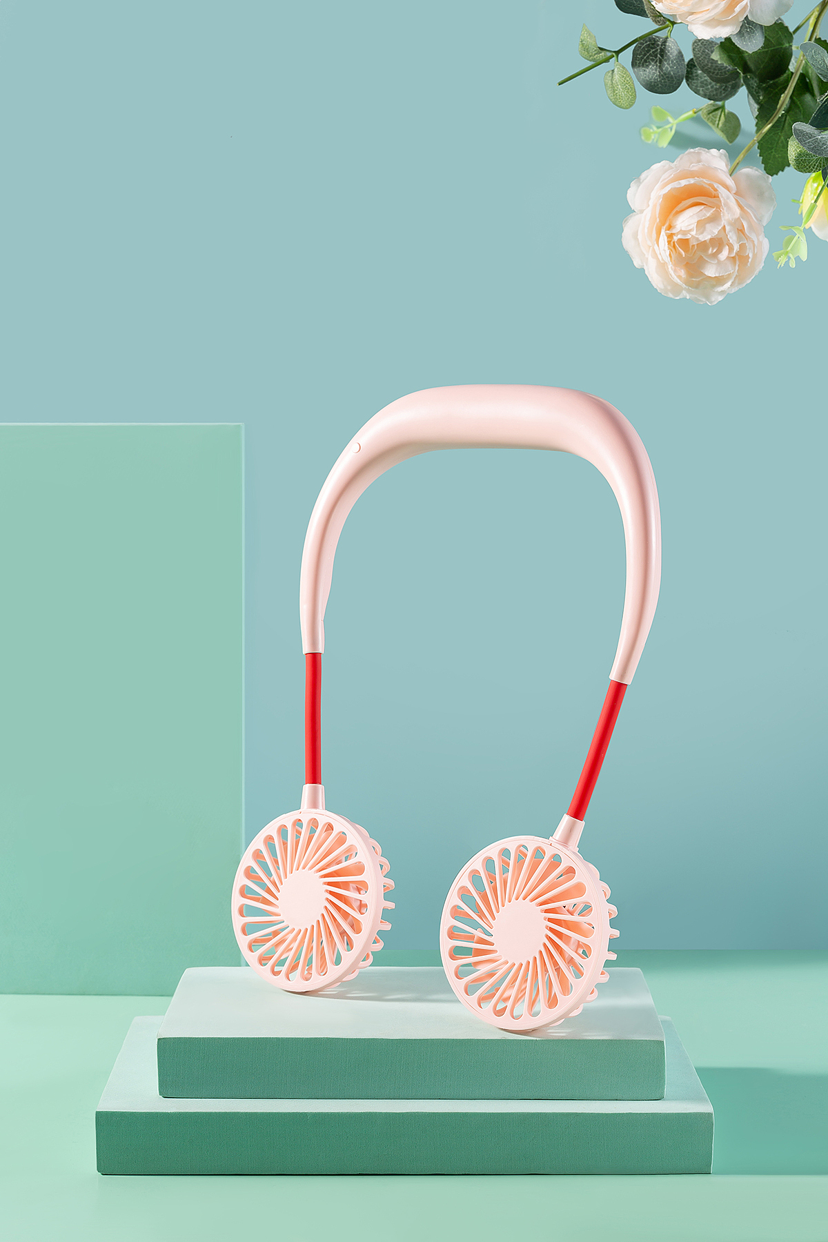 产品摄影颈部风扇