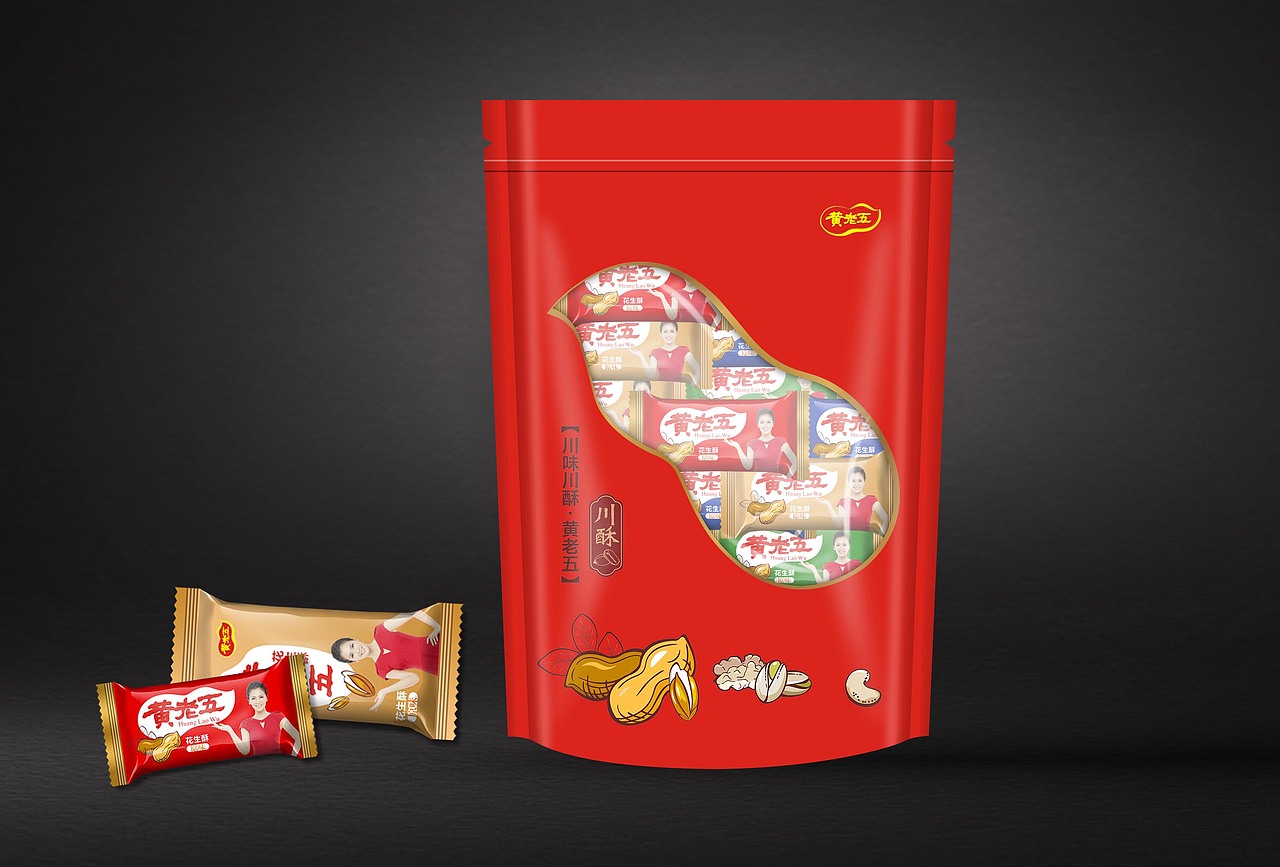 成都-黄老五花生酥包装设计