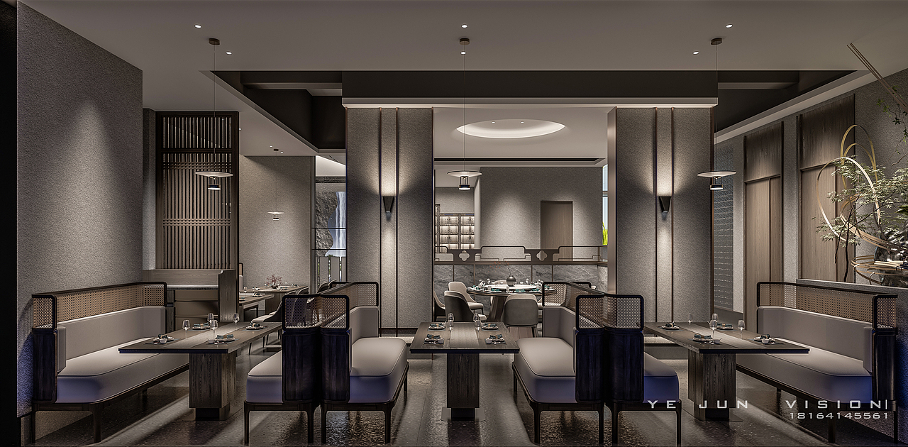 武汉 - 藕 誉 里 • 中餐厅（图ZMzY4MzI4MzQ0） - 酒店餐饮设计 - 站酷设计师葉来风听雨原创素材 - 站酷ZCOOL