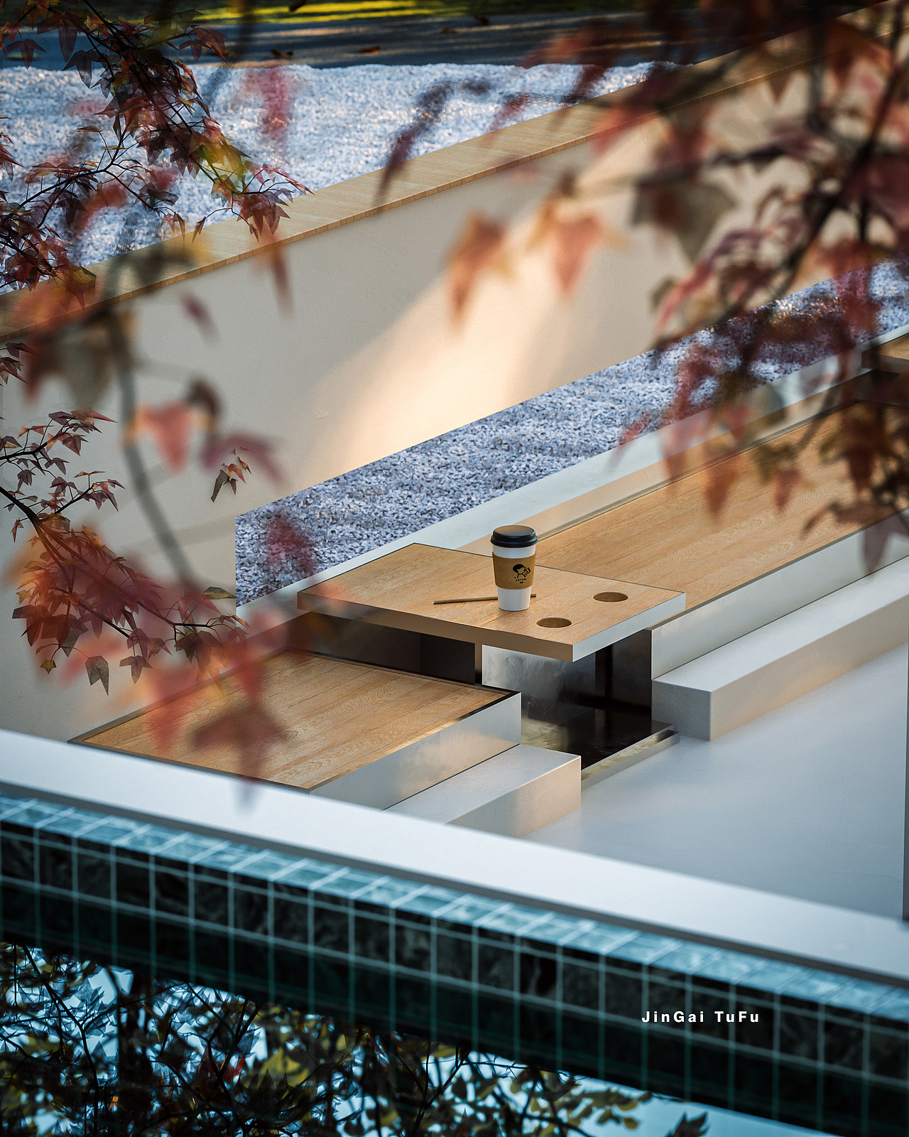 现代简约民宿与自然和谐共生（图ZMzY3MzAxNjky） - 建筑设计 - 站酷设计师图夫x金该_效果图原创素材 - 站酷ZCOOL