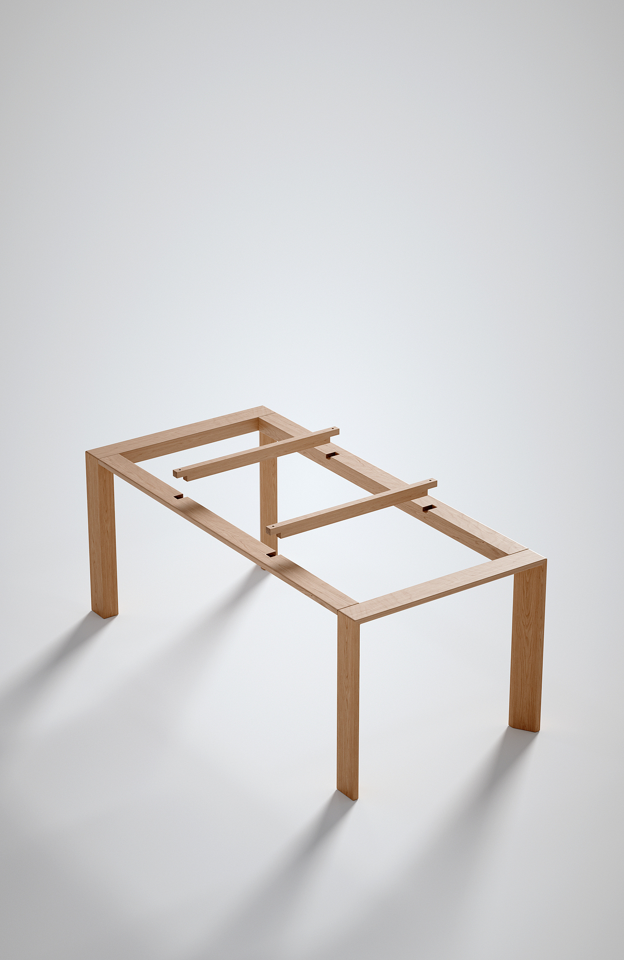 C4D/OC电商樱桃木餐桌渲染-日常三维-产品