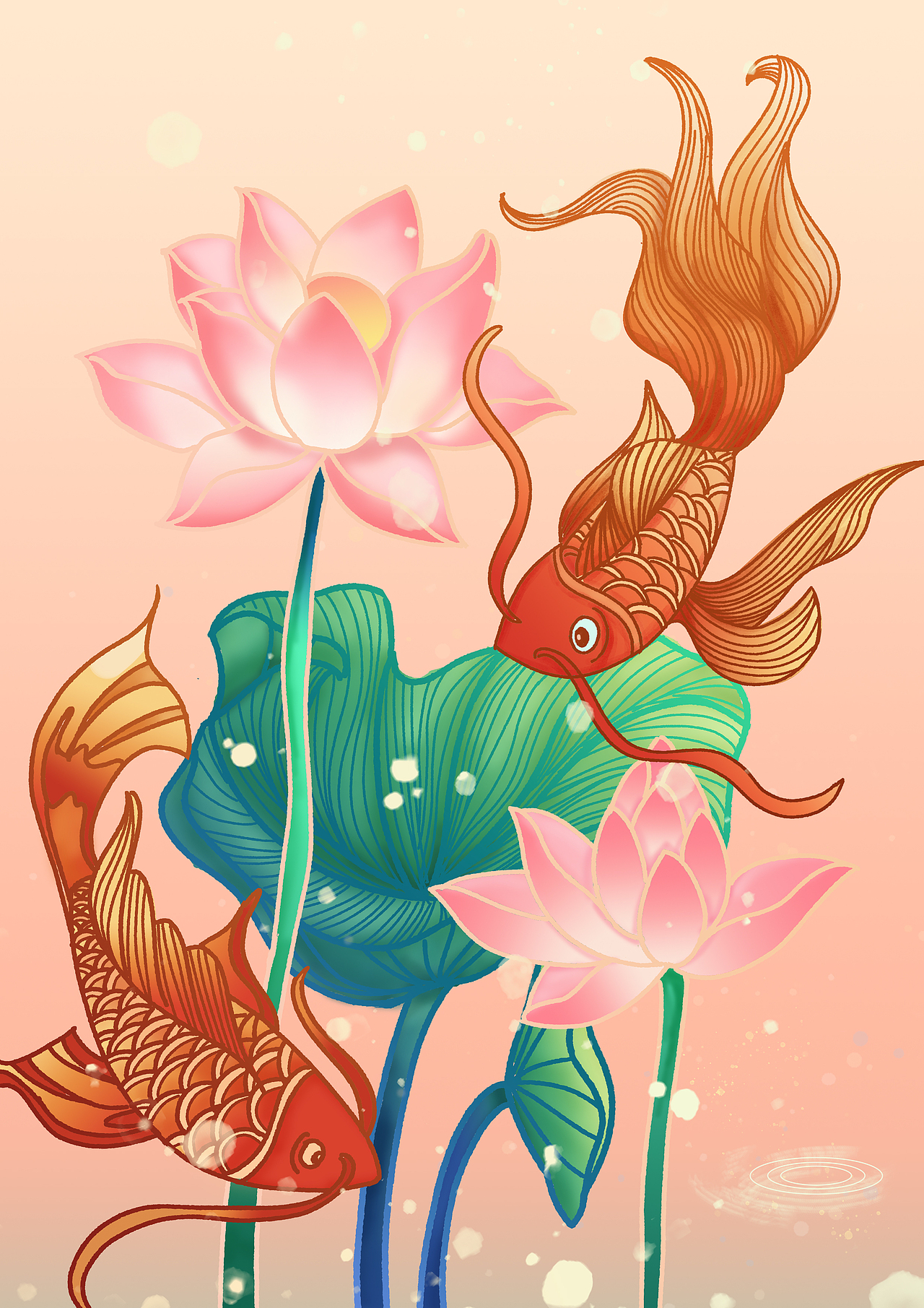 錦鯉（圖ZMzM1Nzc1Njc2） - 創(chuàng)作習(xí)作 - 站酷設(shè)計(jì)師櫻花林原創(chuàng)素材 - 站酷ZCOOL