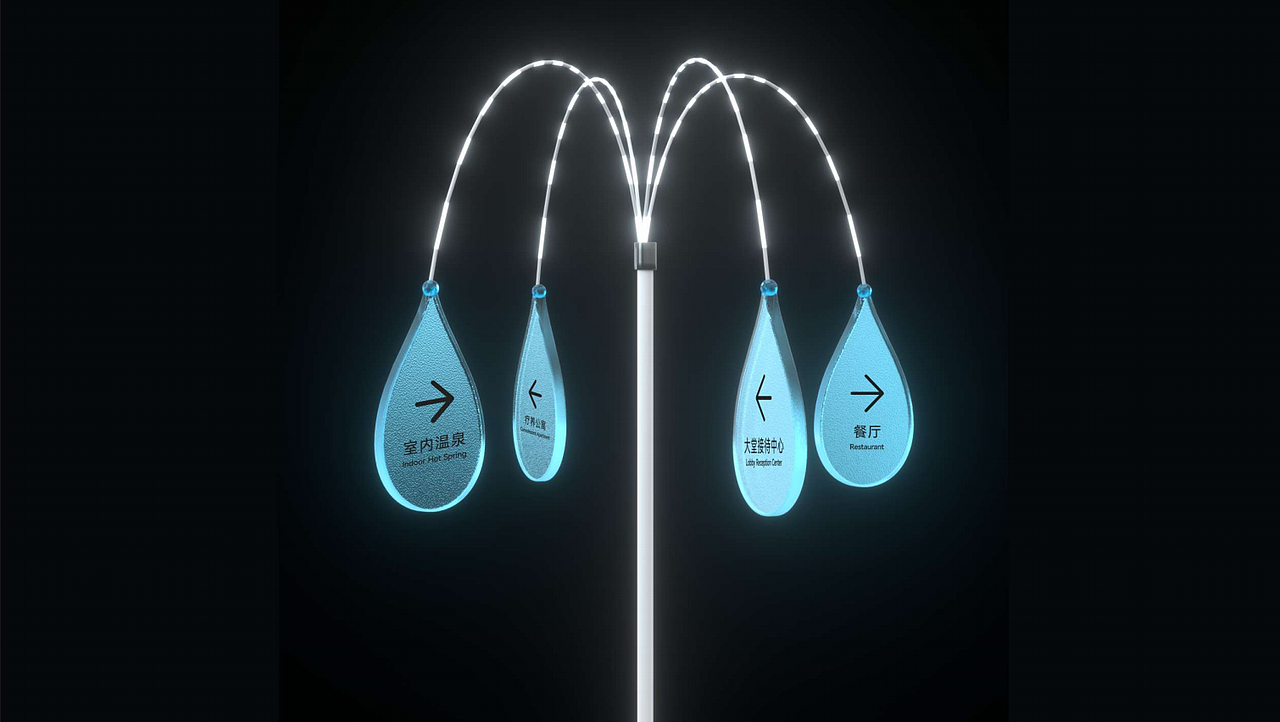 但是选对的材质就能很好的表现出我们想要的效果(导视设计中的小心机)