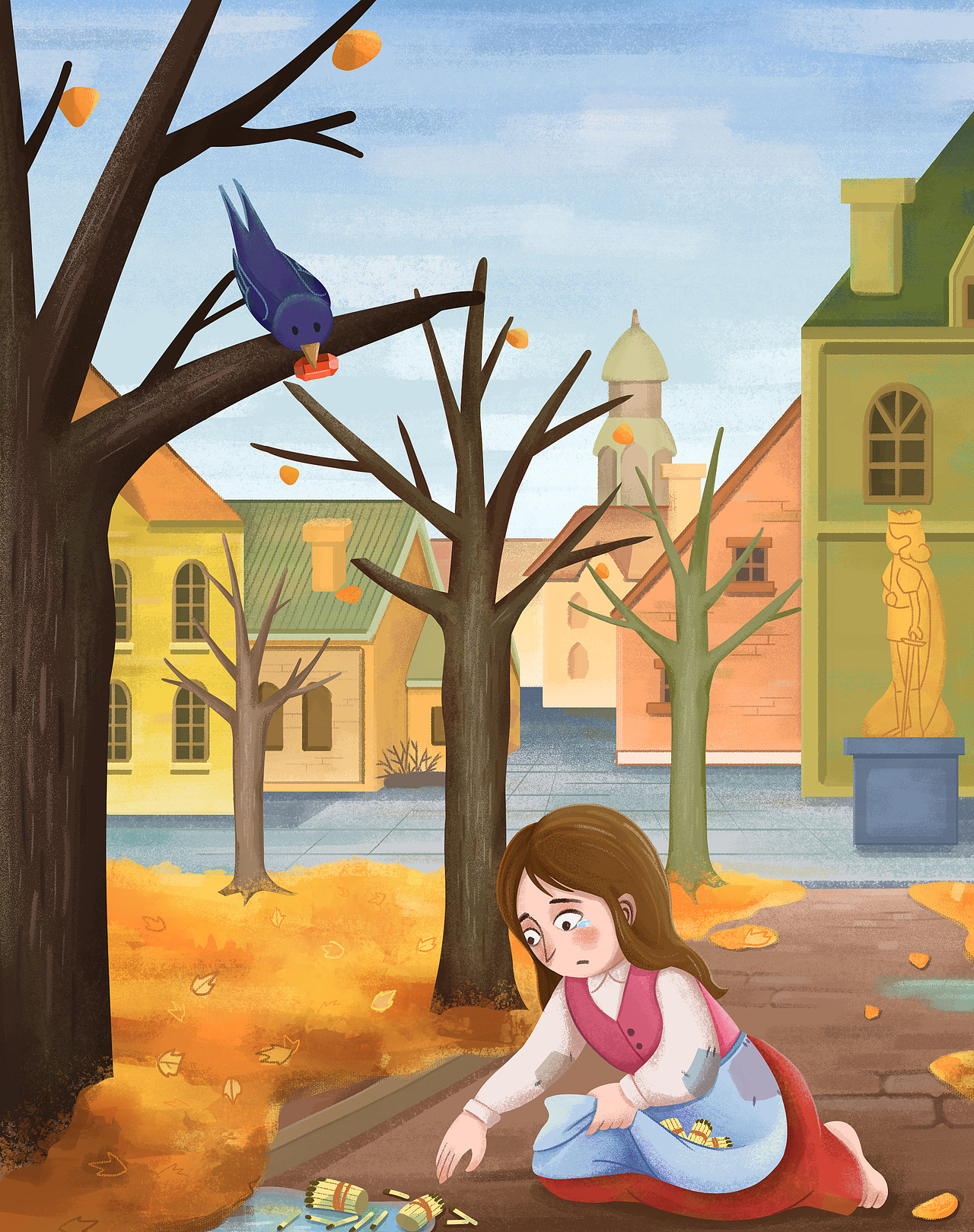 奥斯卡·王尔德《快乐王子》插图