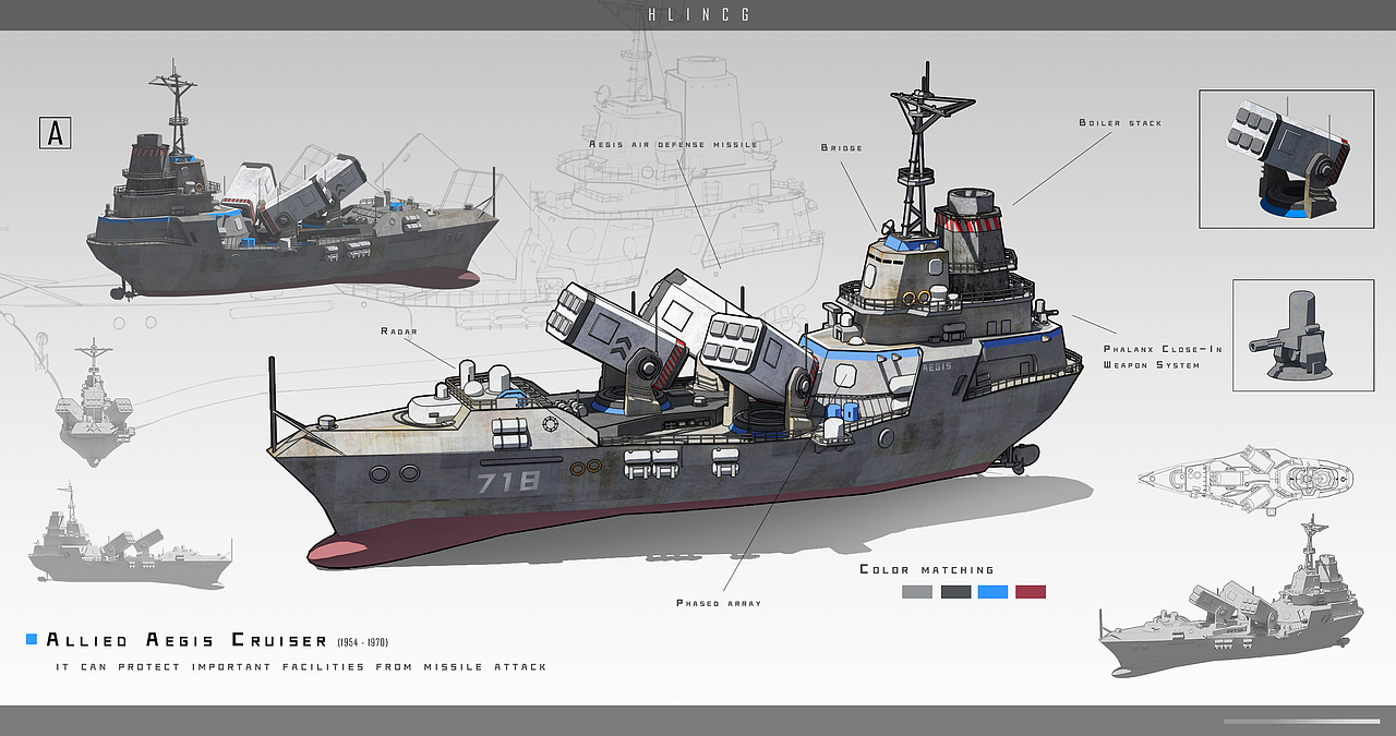 红色警戒2神盾巡洋舰概念设计