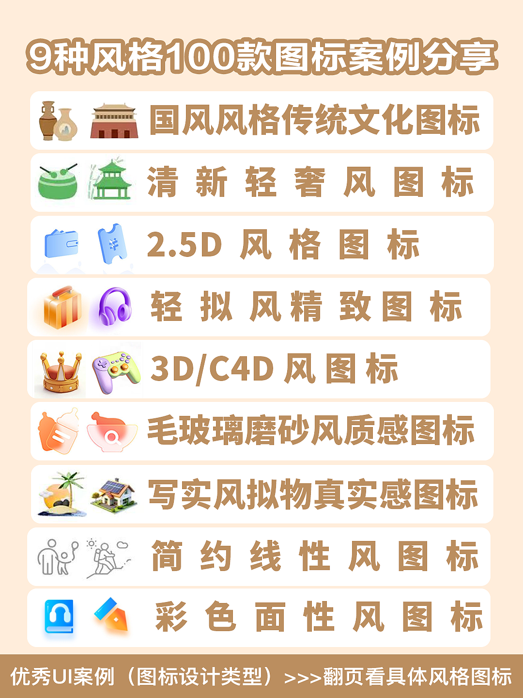 你了解嗎？UI程序界面常用9種風(fēng)格圖標類型（圖ZMzY3Mzg1NjU2） - 圖標 - 站酷設(shè)計師若勛DE靈感瞬間原創(chuàng)素材 - 站酷ZCOOL