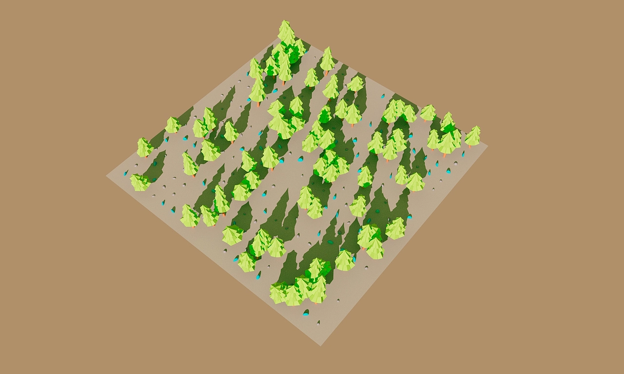 《风格化森林-程序化生成工具》