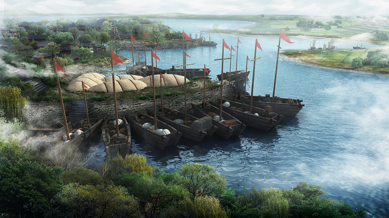 古场景还原,三维设计,场景设计,视频剪辑,后期制作