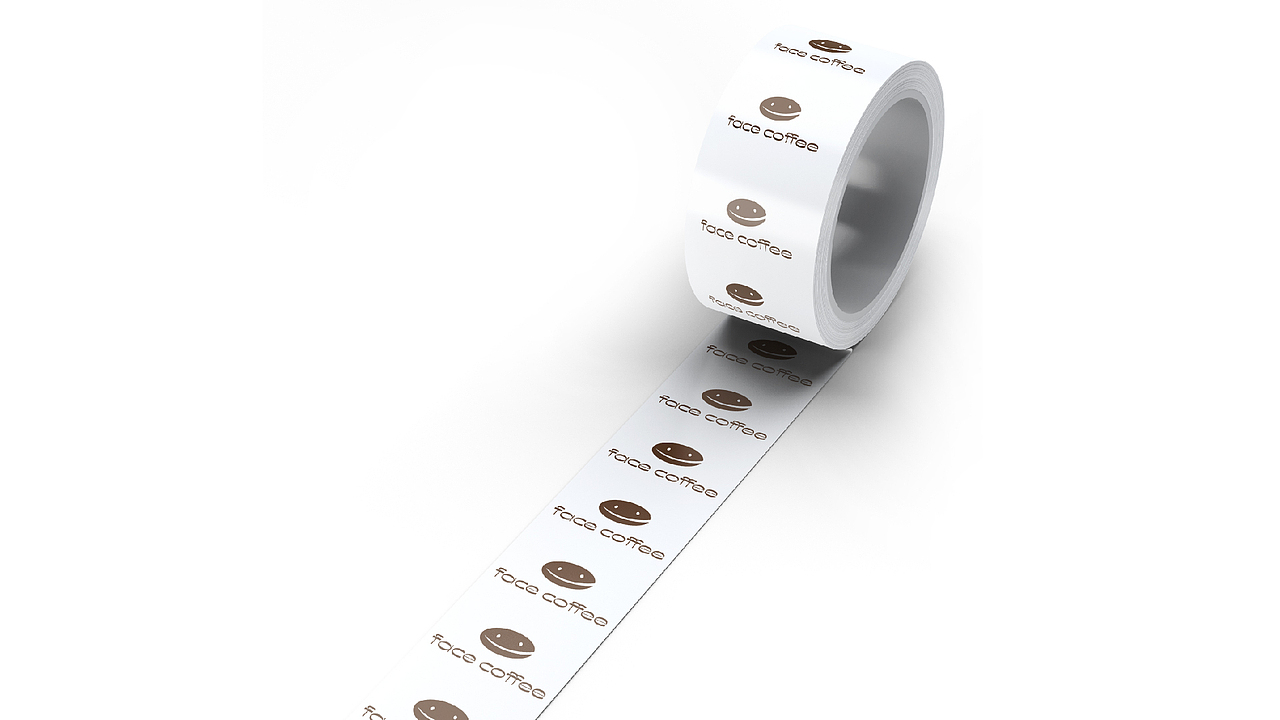 咖啡LOGO-餐饮LOGO-咖啡店LOGO设计丨面孔咖啡