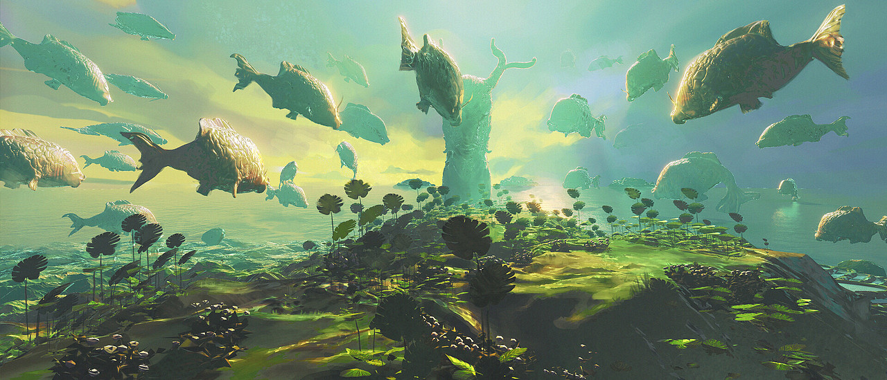 鲤鱼村故事（图ZMzAyNzc5MDI0） - 商业插画 - 站酷设计师elgol原创素材 - 站酷ZCOOL