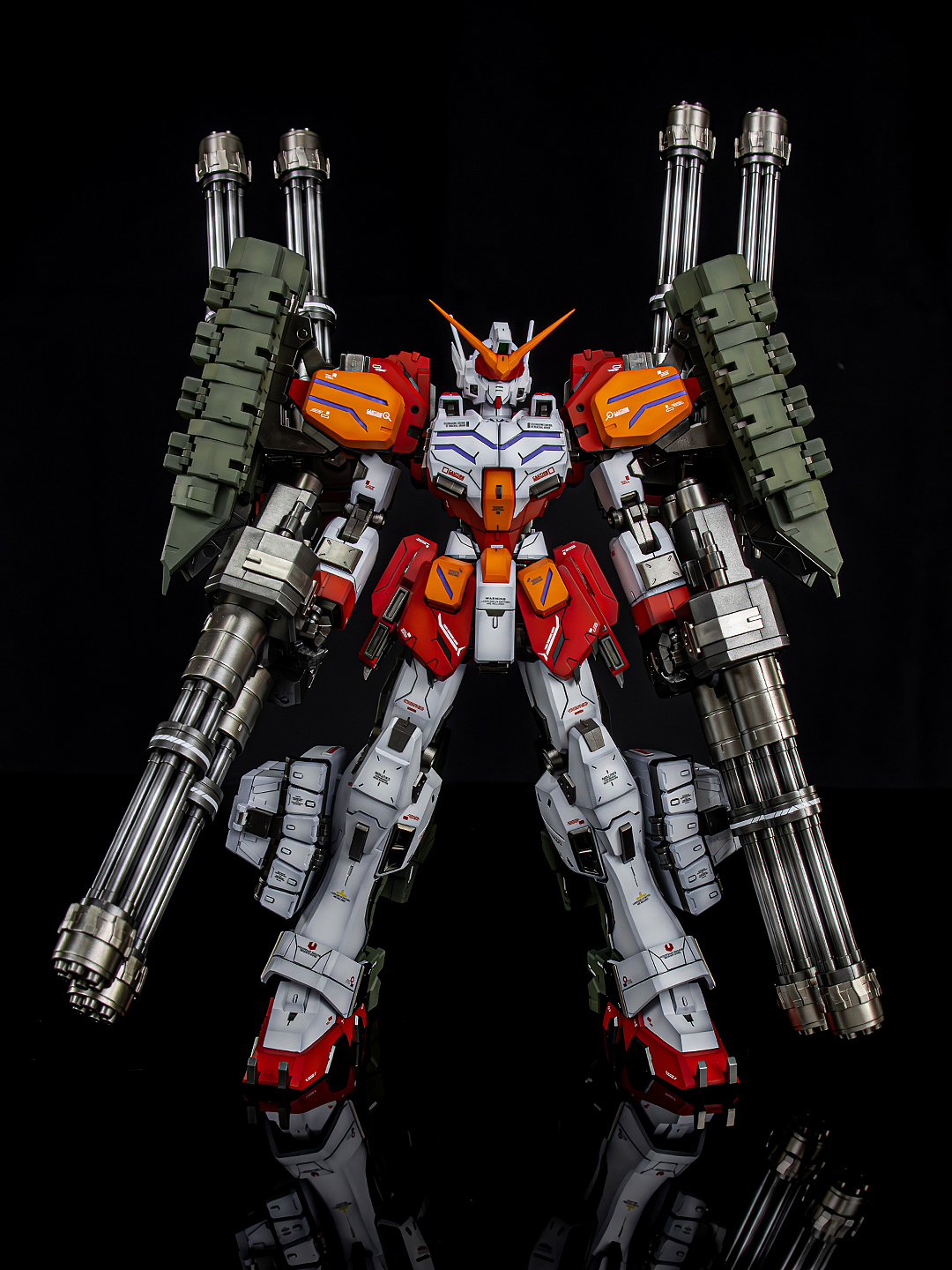 超新星MG1/100重炮高达 刺猬装重装武器 原色喷涂