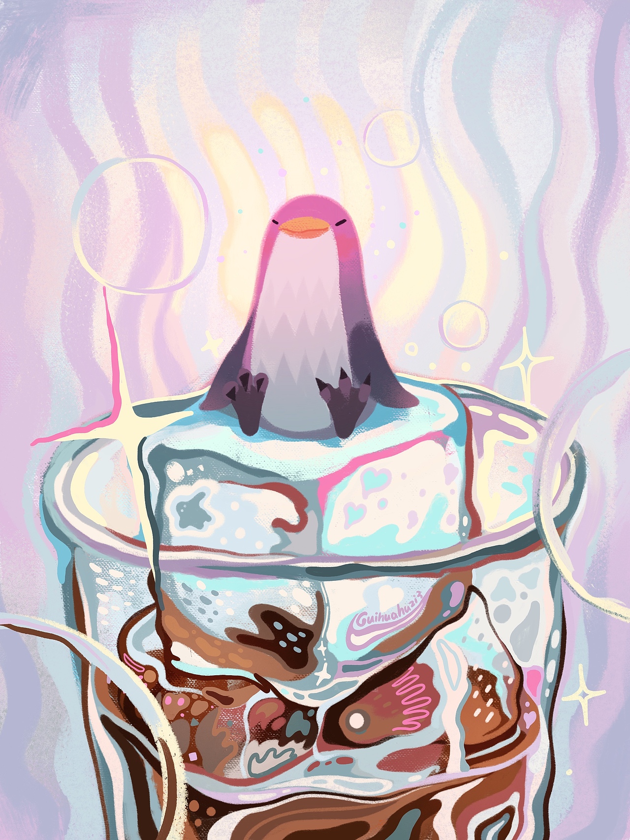 梦语9（图ZMzU3MzU2ODQ0） - 儿童插画 - 站酷设计师鬼画胡子原创素材 - 站酷ZCOOL