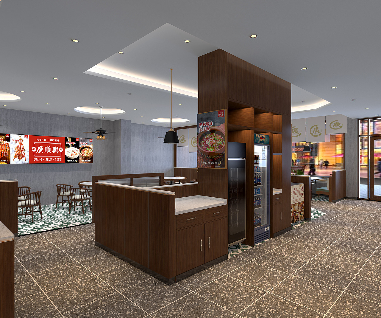 一个粤菜加盟店