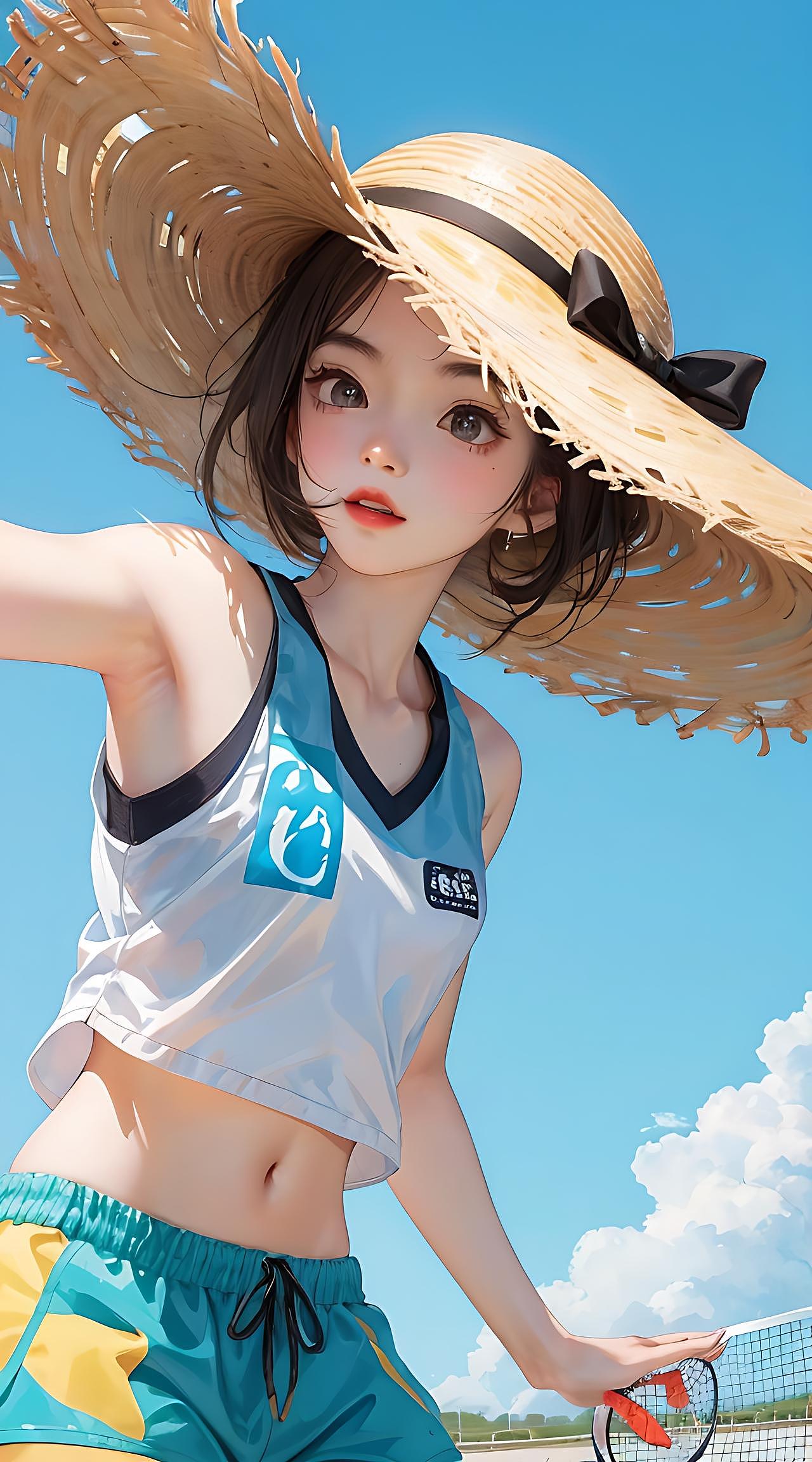 前段时间很火的阳光女孩（图ZMzYyNjA0NjM2） - AI作品 - 站酷设计师墨央666原创素材 - 站酷ZCOOL