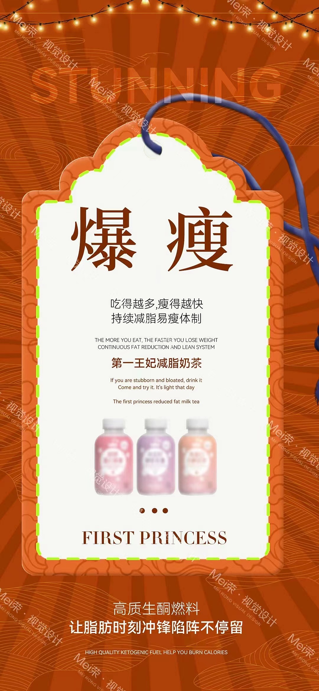 瘦身产品系列海报