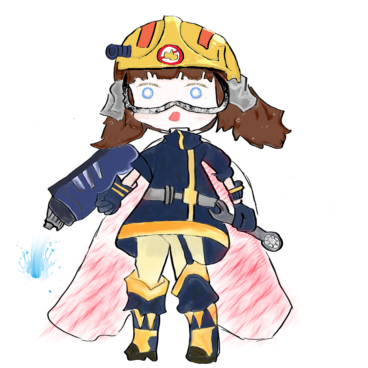 消防员ip形象——Q版形象