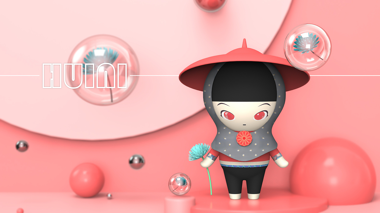 HUINI 惠安女孩盲盒设计（图ZMzAxNjI5OTcy） - 玩具 - 站酷设计师天天惊讶的黑豆原创素材 - 站酷ZCOOL