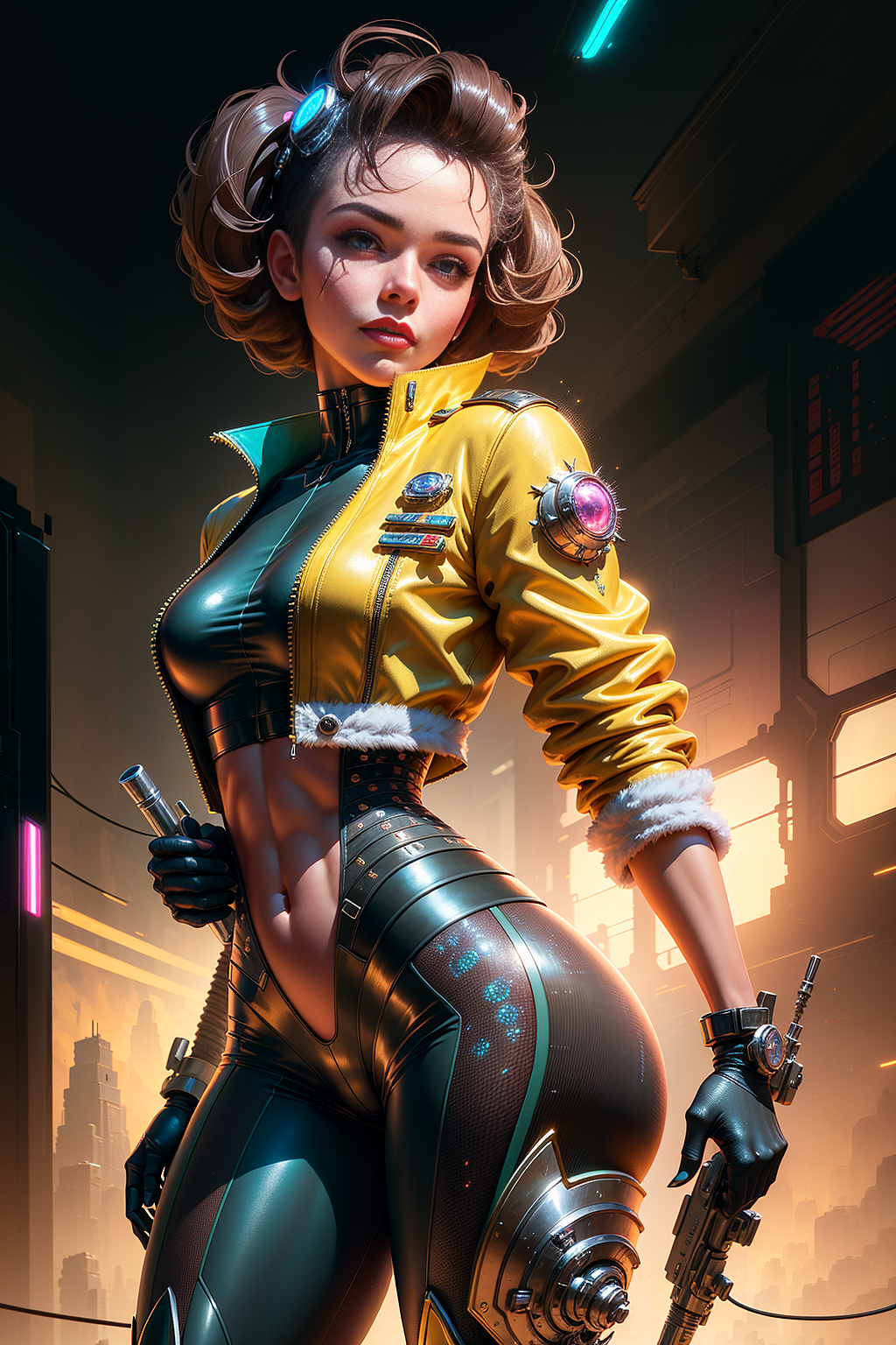 AIGC_朋克风角色02（图ZMzM5NDkyMjc2） - 艺术插画 - 站酷设计师寻找八大原创素材 - 站酷ZCOOL