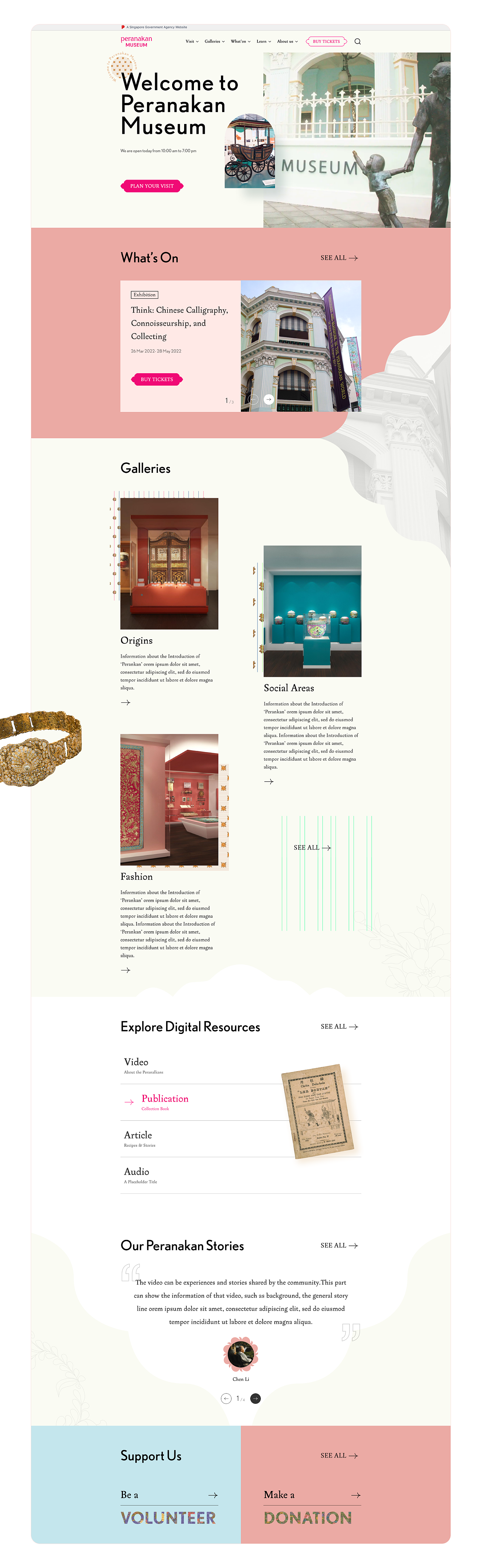 Peranakan museum - Website（图ZMzI5MDg0NTI4） - 企业官网 - 站酷设计师祥见原创素材 - 站酷ZCOOL