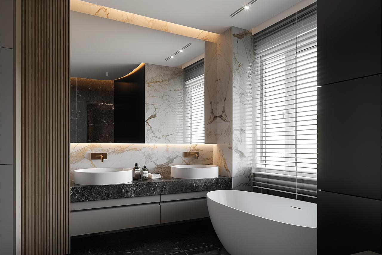 260㎡现代极简风复式质感住宅【深圳设计】