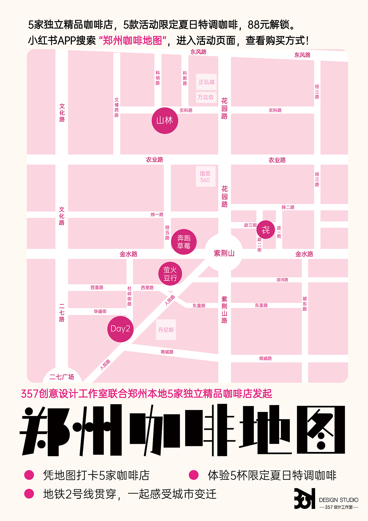 咖啡地图活动策划平面宣传