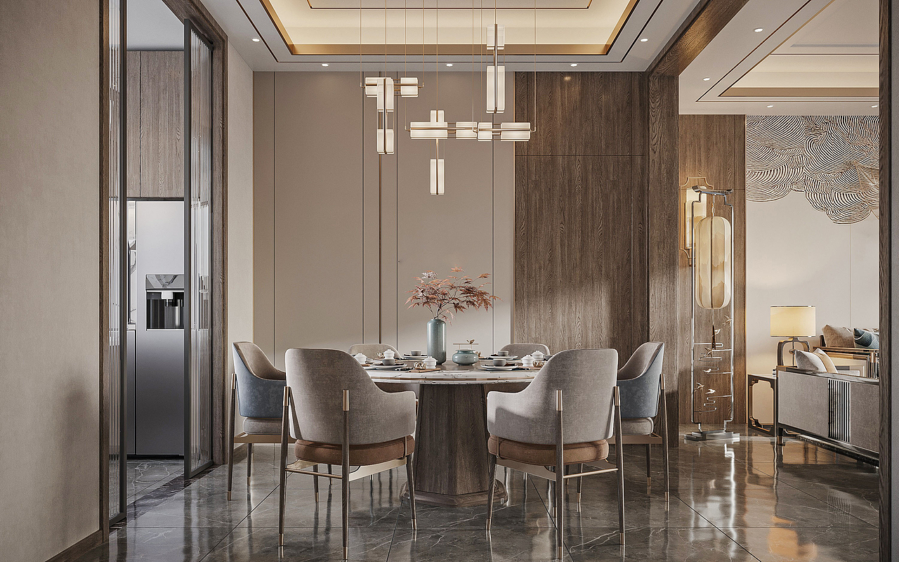  商业写实组 新中式风格