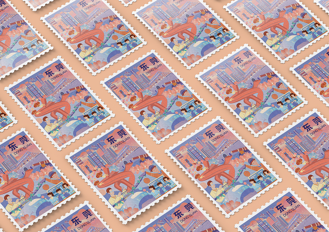 日报风插画海报｜东莞印象（图ZMzE5ODU1NTMy） - 创作习作 - 站酷设计师Eliana阿喵原创素材 - 站酷ZCOOL