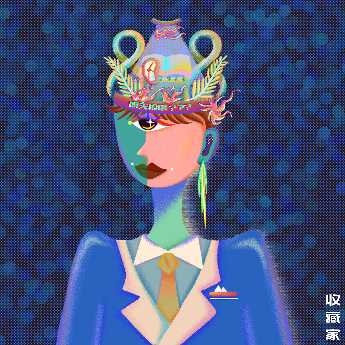 厚涂岩彩新风格+元宇宙尝试