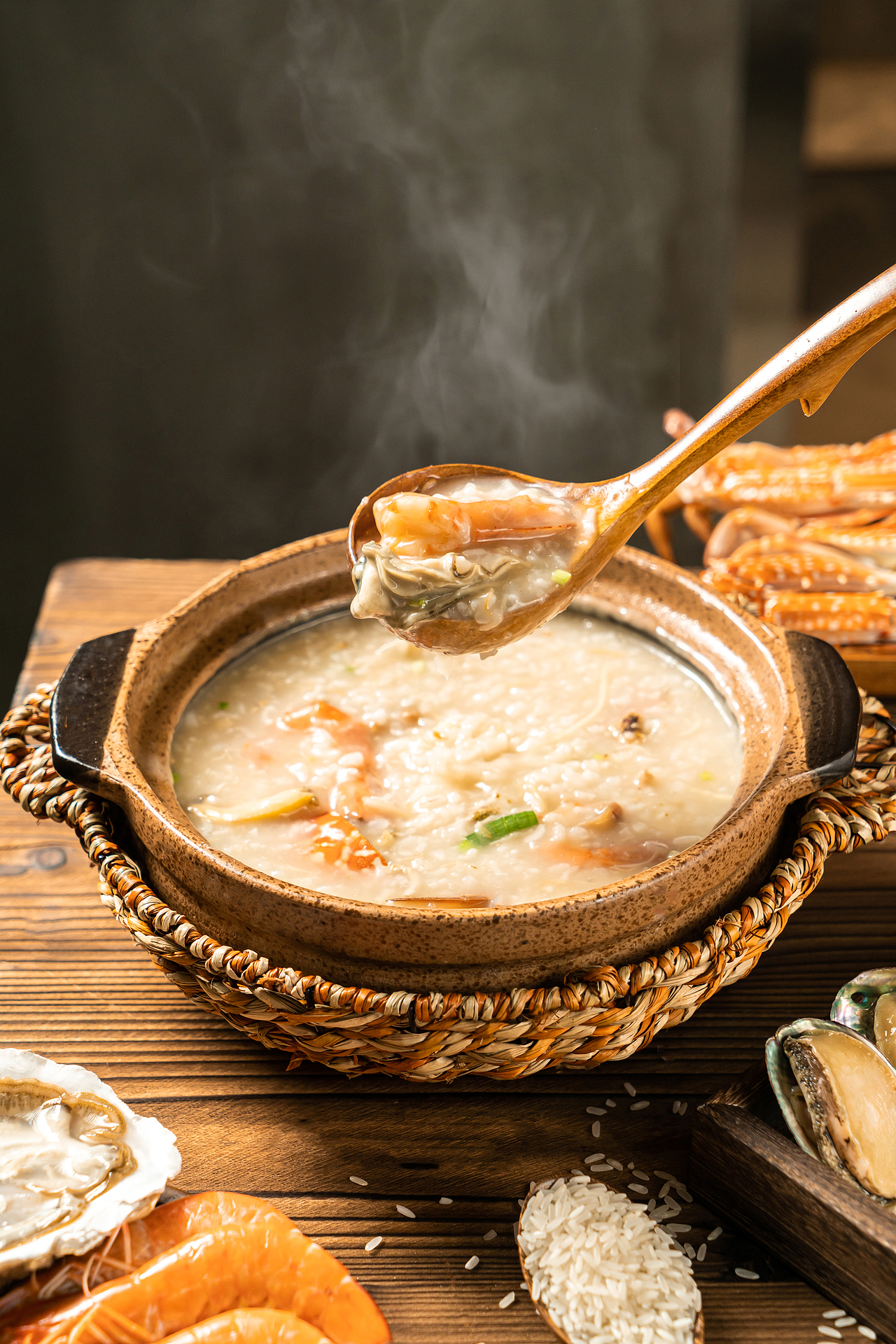 菜品拍摄-广式砂锅粥餐牌图拍摄案例