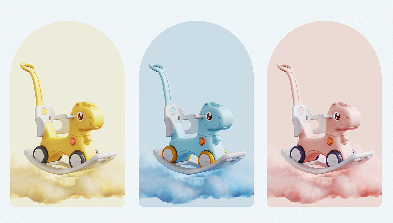 萌趣儿童摇马设计
